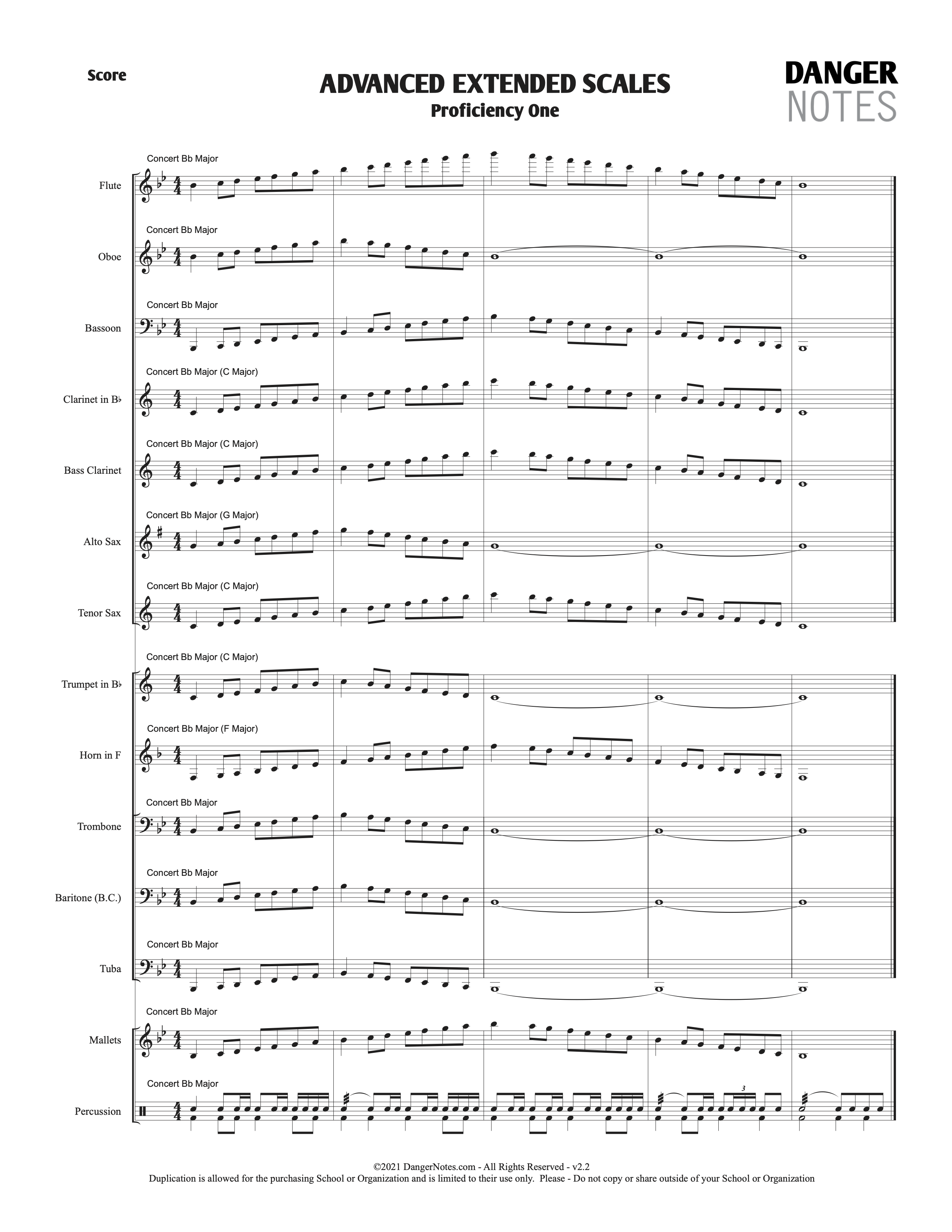 advanced bass scales